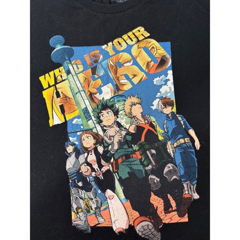 My Hero Academia Two Heroes Movie T-Shirt XL Black Funimation Anime Graphic Tee - Picture 4 of 5